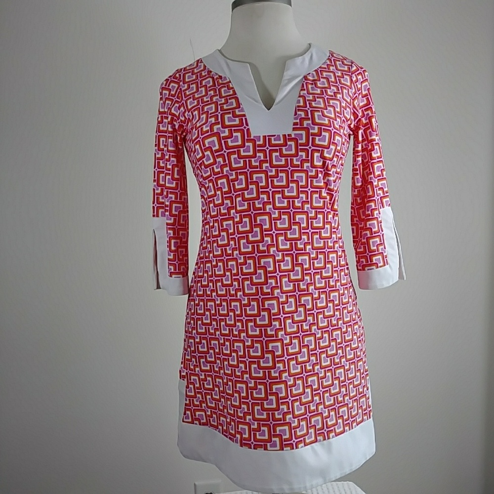 Jude Connolly Geometric Print Tunic Style Dress